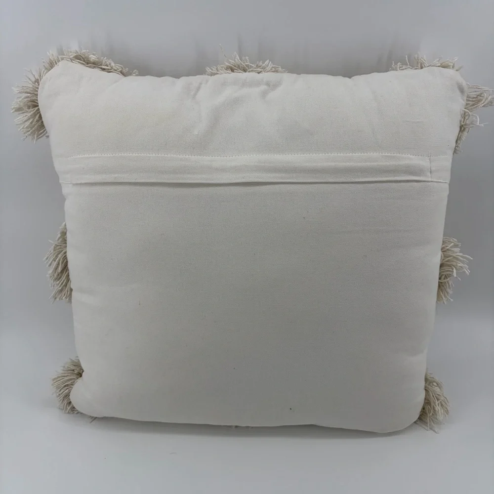 Barrio Shaggy Dot Fringe Pillow, 18